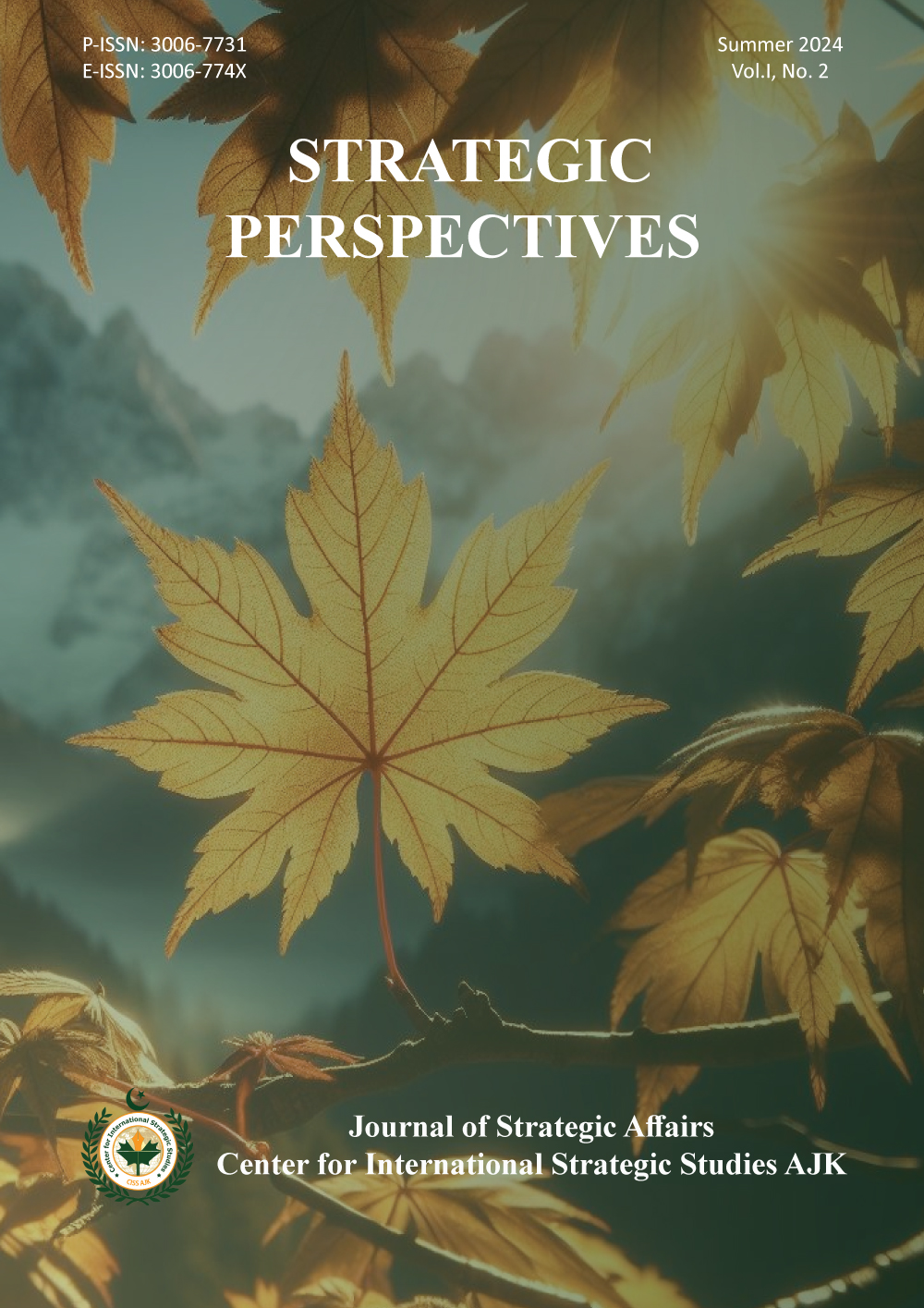 					View Vol. 1 No. 2 (2024): Vol. I No. 2 (2024): Strategic Perspectives, Summer 2024
				